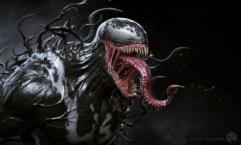 venom concept art reveals  alternate takes   symbiote