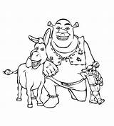 Shrek Coloring Donkey Puss Boots Pages Printable Colouring Dreamworks Donkeys Ecoloringpage Hit Movie Cartoon Disney sketch template