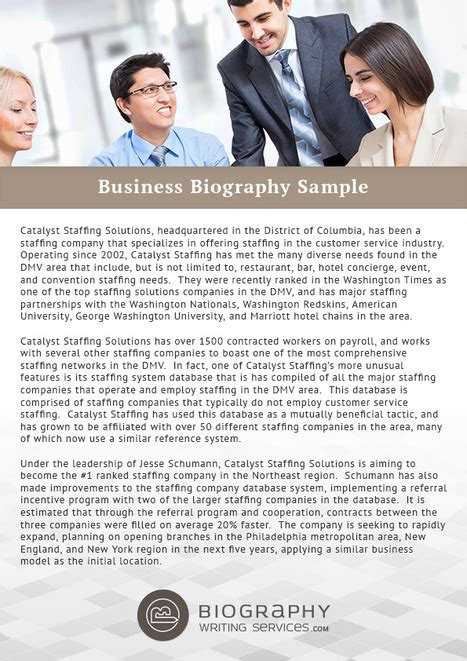 military biographical summary template hq printable documents