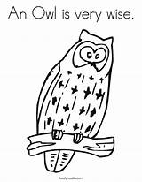 Coloring Owl Wise Very Pages Nest Penguin Girly Cursive Cute Twistynoodle Built California Usa Noodle Favorites Login Add Comments Change sketch template