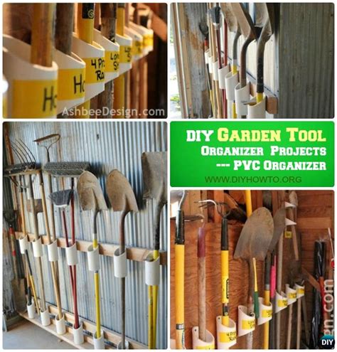 garden tool organizer storage diy ideas projects instructions