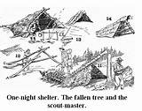 Shelters Shanties Shacks Bushcraft sketch template