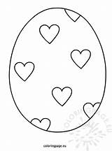 Easter Egg Hearts Coloring Reddit Email Twitter Coloringpage Eu sketch template