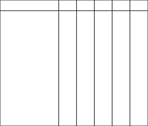 blank  column chart template
