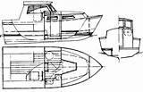 Plans Hull Power Selway Fisher Boat Cruiser Motor Coloring Steel Boats Shrimp Template Shaped sketch template