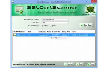 Network SSL Certificate Scanner screenshot #2