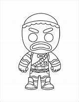 Coloring Chibi Fortnite Pages Merry Marauder Coloringbay sketch template
