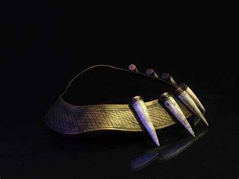 Killmonger Golden Jaguar Necklace Black Panther Etsy