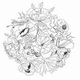 Coloring Pages Forest Enchanted Anti Stress Nature Flowers Adult Book Drawing Relaxation Printable Coloriage Pour Adulte Fleurs Jolie Et Kb sketch template