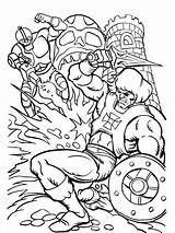 Coloring Heman Skeletor Fairy sketch template