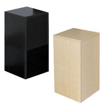 wooden display base display cube floor display stand
