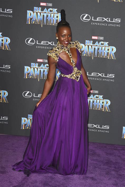 Lupita Nyong O Came To The Black Panther La Premiere In
