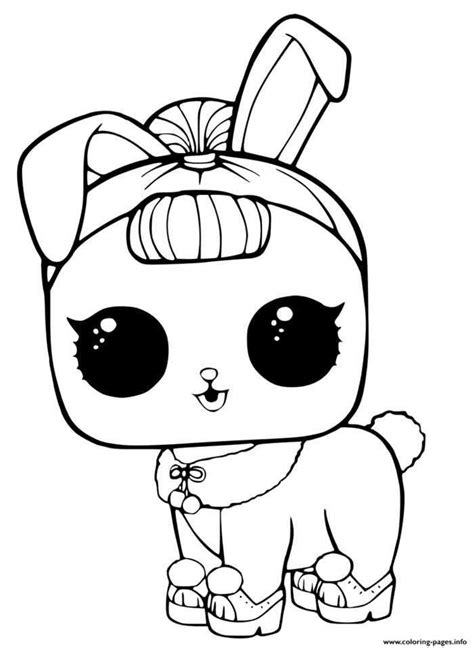 lol doll surprise pet coloring pages printable lol doll coloring
