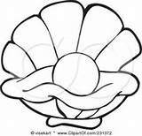 Pearl Shell Drawing Oyster Clip Clipart Clam Svg Cartoon Clamshell Vector Line Coloring Cliparts Fish Drawings Clipartmag Colorir Para Seashell sketch template