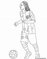 Messi Coloriage Joueur Barcelone Dessin Lionel Imprimer Rashford sketch template