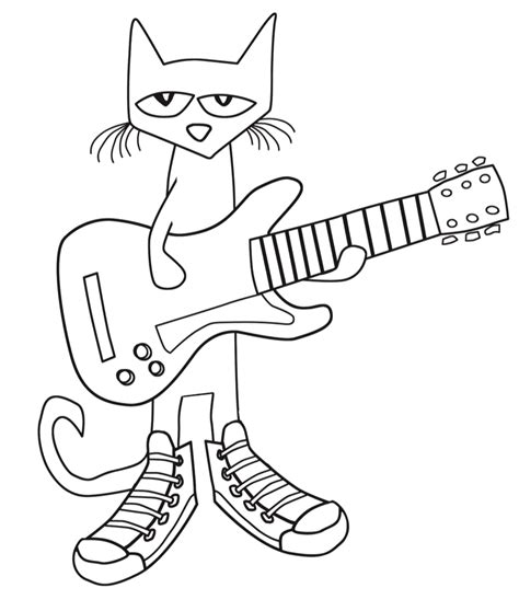 collections coloring pages pete  cat   coloring pages