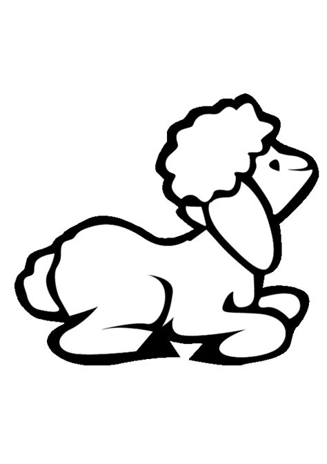 baby lamb printable coloring  pages  kids number