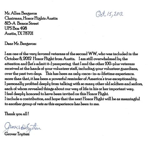 letters  veterans examples template business