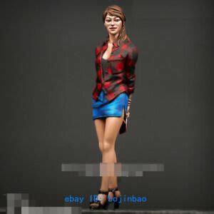 unpainted resin figure modern girl hot woman  scale character model