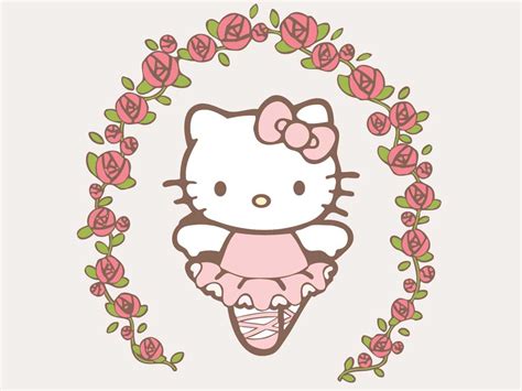 kitty floral wallpapers wallpaper cave