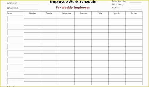 monthly shift schedule template excel employee shift