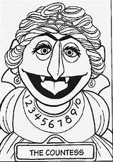 Street Sesame Coloring Pages Countess sketch template