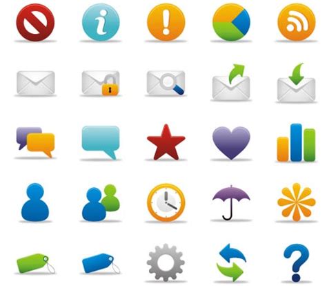 blog colorful icons