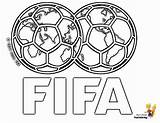 Fifa Pages Logo Coloring Cup Color Print Kids sketch template
