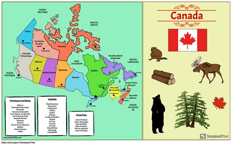activites storyboardthat provinces  capitales du canada