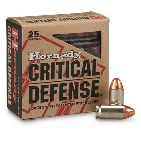 hornady critical defense xmm makarov ftx  grain  rounds  xmm ammo