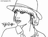 Swift Taylor Coloring Pages Print Singers Famous Singer Color Draco Malfoy People Country Printable Para Britney Spears Easy Getcolorings Popular sketch template