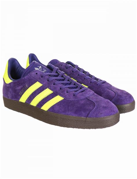 adidas originals gazelle og shoes unity purplesolar yellowgum footwear  fat buddha
