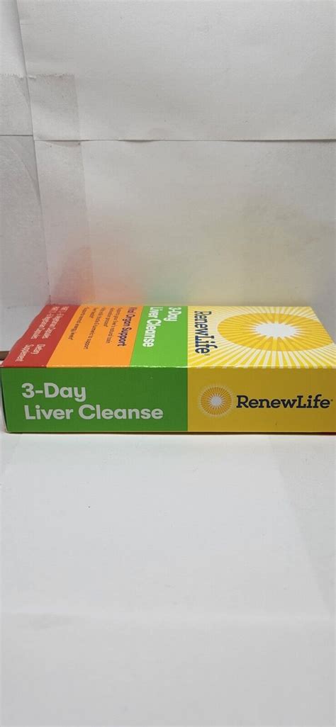 Renew Life 3 Day Liver Cleanse 2 Part Vital Organ Support Exp 10 23 Ebay