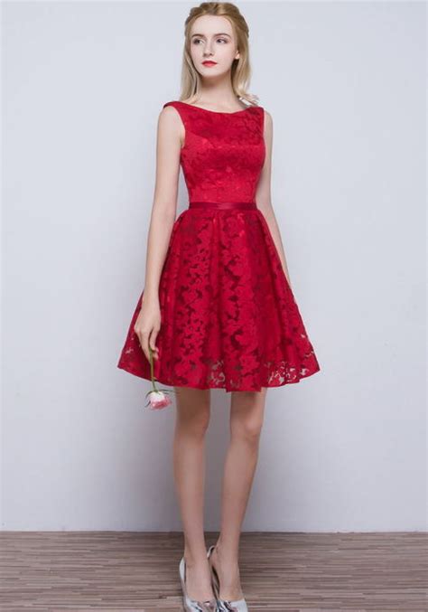 Red Homecoming Dresses Lace Homecoming Dresses Cute
