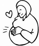 Coloring Pregnancy Ongeboren Vette Gestantes Blogo Hobby sketch template