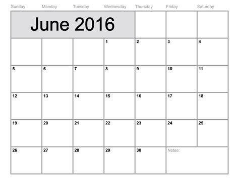 june 2016 printable calendar blank templates printable calendar templates