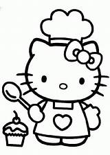 Kitty Hello Coloring Pages Cooking Mummy Method Making Colouring Drawing Cook Mince Cheap Most Dibujos Princess Para Colorear Kids Book sketch template