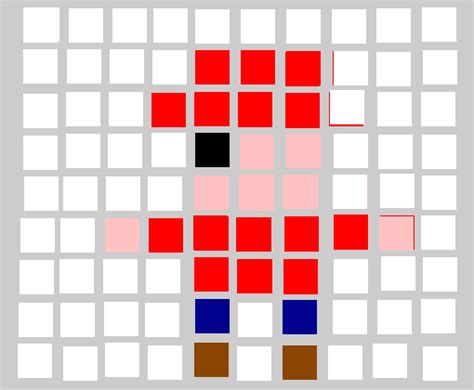 Mario De Pixels Desenho De Matheus1105 Gartic