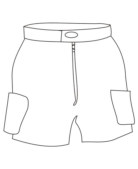 bermuda shorts coloring coloring pages