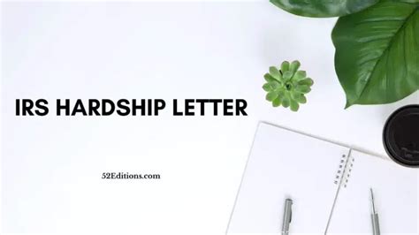 irs hardship letter   letter templates print