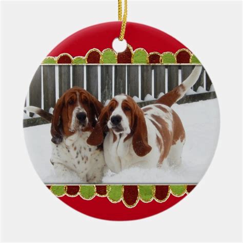 santa christmas christmas lights christmas ornaments basset hound