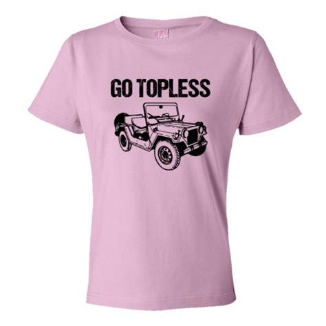 Womens Go Topless Amc Jeep Lovers Tee Shirt