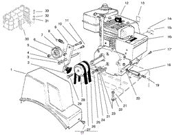 lawn boy   snowthrower  sn   parts diagram  engine tecumseh