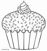 Coloring Cupcake Pages Printable Cupcakes Print Color Kids Template Baked Goods Cookies Cool2bkids Clipart Colouring Birthday Cake Templates Giant Getcolorings sketch template