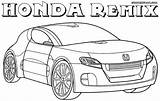Honda Coloring Pages Colorings sketch template