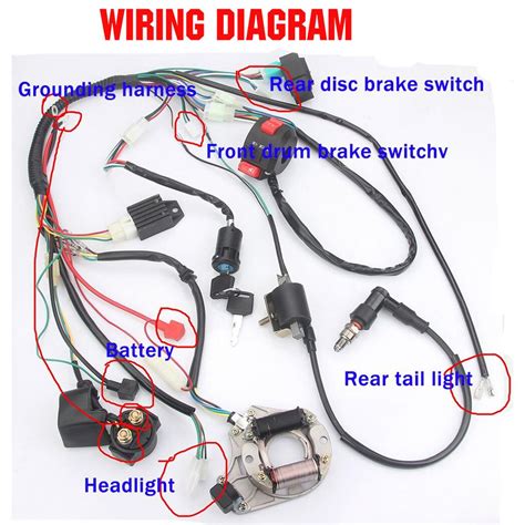 coolster cc atv ignition switch wiring diagram wiring diagram