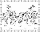 Friends Dora Coloring Pages sketch template