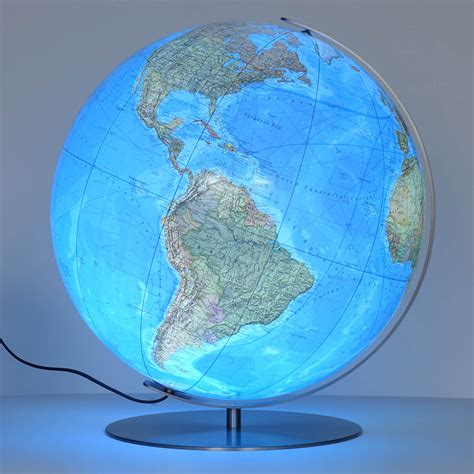 forbes classic illuminated globe cm blue ocean world globe