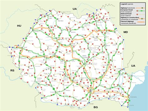 landkarte rumaenien strassenkarte weltkartecom karten und