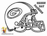 Coloring Football Pages Nfl Helmet Helmets Kids These Color sketch template